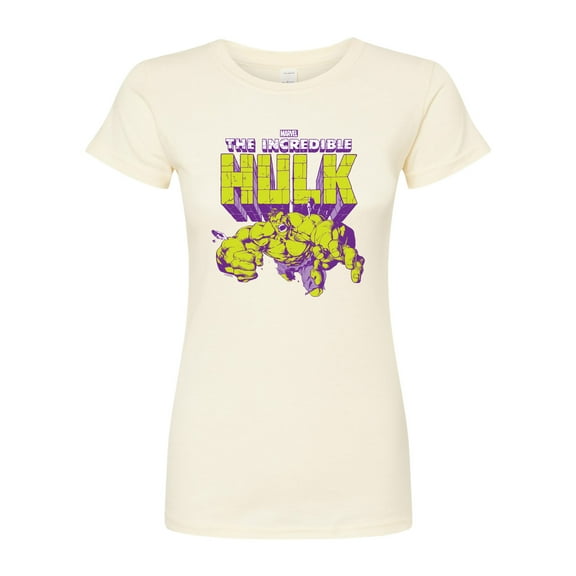 Marvel Hulk - Logo Pose - Juniors Fitted Graphic T-Shirt