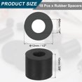 thumbnail image 2 of 18Pack Thick Rubber Spacer, 1/2 Inch OD x 1/4 Inch ID x 3/8 Inch Thickness, 2 of 6