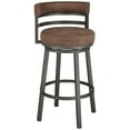 thumbnail image 2 of Armen Living Madrid Bar Stool with 360-Degree Swivel, Tobacco Brown, 2 of 9