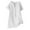 #2-White, variant on Patlollav Womens Summer Blouse V-Neck Short Sleeve Loose Button Tunic Shirts on Ladies