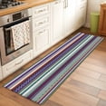 thumbnail image 2 of Runner Rug 2 x 6 Ft, Modern Boho Art Washable Non-Slip Floor Mat for Kitchen Hallway/Entryway, Colorful Abstract Bohemian Paisley Minimalist Long Kitchen Runner Area Rugs for Living Room, Low-Profile, 2 of 8