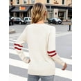 thumbnail image 5 of Valentine's Day Sweaters for Women Crew Neck Pullover Sweater Cute Cable Knit Heart Sweater Shermie, 5 of 11