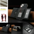thumbnail image 4 of Dteck Magnetic Case for iPhone 13, 2 in 1 Wallet Case Detachable Card Holder, Compatible with MagSafe, Slim PU Leather RFID Blocking Credit Slots Zipper Pocket,Black, 4 of 7