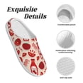 thumbnail image 5 of Lsque Tomatoes Pattern Womens Comfort Cotton on Scuff With Memory Foam and Anti-skid Sole Slipper-39/40, 5 of 7