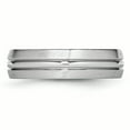 thumbnail image 3 of Cobalt Satin and Polished Grooved 6mm Band Size 11, 3 of 6