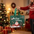 thumbnail image 5 of 2 Pack Extra Large Christmas Gift Bags, Non-Woven Tote Bags with Handles, Reusable Holiday Shopping and Gift Packaging Bags, Green, 5 of 7