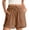 #01Khaki, variant on Jinhomg Womens Linen Cotton Blend Shorts Cute Hollowed Out Lace Summer Shorts Drawstring Comfy Elastic Wasit Shorts with Pockets Beige,XXL