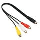 thumbnail image 5 of Cable Mini DIN de 7 pines a 3 RCA, rojo, amarillo, blanco, Mini DIN de 7 pines macho a 3 RCA hembra, Cable adaptador de vídeo de 1,0 pies, 5 of 5