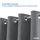 thumbnail image 5 of Cortinas Blackout STYRKA  opaca para recamara 274 x 213 cm 2 Piezas Hogar Color Gris, 5 of 7