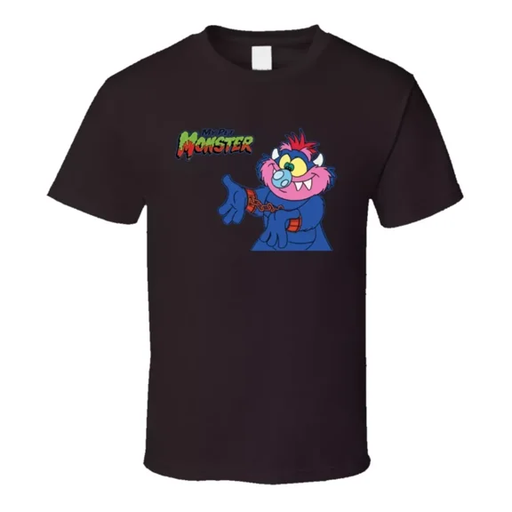 VINTAGE My Pet Monster 80's Cartoon T Shirt - Brown Shirt