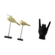 thumbnail image 5 of Esculturas Modernas De Madera Con Forma De Pájaro Y Gestos De Mano, Adornos Creativos De Animales Y Dedos Para Dormitorio, Escritorio, Entrada, Apartamento, Decoración De Restaurante., 5 of 8