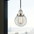 thumbnail image 2 of 616-1PH-PN-G202-6 Innovations Lighting Beacon - 1 Light Mini Pendant In Industrial Style-9.5 Inches Tall and 6 Inches Wide-Polished Nickel, 2 of 2
