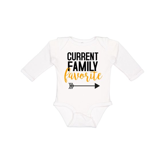Inktastic Current Family Favorite Boys or Girls Long Sleeve Baby Bodysuit