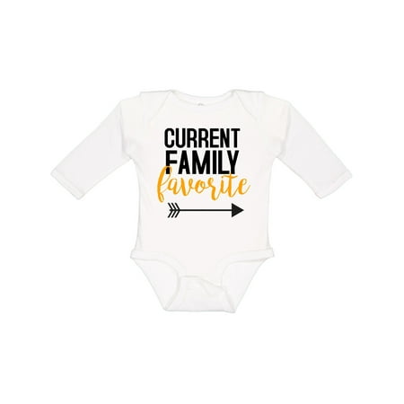 

Inktastic Current Family Favorite Boys or Girls Long Sleeve Baby Bodysuit