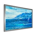 thumbnail image 2 of Designart 'Sunrise Glow On The Sea Waves II' Nautical & Coastal Framed Art Print, 2 of 4
