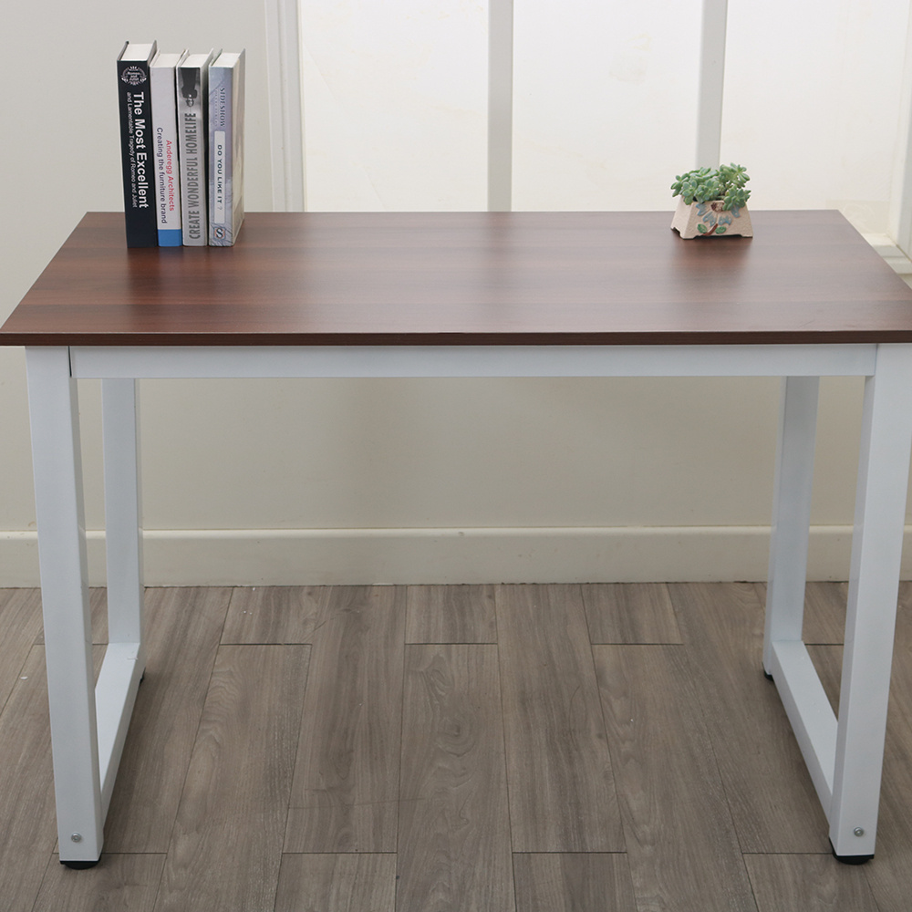 Computer Desk on Clearance, 43" Modern Wooden Computer Desk with Metal