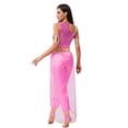 thumbnail image 2 of vastwit Costume de Princesse Arabe pour Femmes, Combinaison Ornée de Gemmes, Robe de Danse du Ventre, Rose Vif TG, 2 of 4