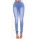 thumbnail image 4 of Pantalones vaqueros ajustados y elásticos para mujer, a la moda de cintura alta pantalón de mezclilla, informal, para ir a la oficina, para las cuatro estaciones, 4 of 4