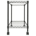 thumbnail image 6 of IVV Single Tier Metal Rolling Mobile File Cart 23.6 X 12.6 X 18" Black, 6 of 6