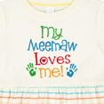 thumbnail image 4 of Inktastic Me Meemaw Loves Me Cute Girls Baby Dress, 4 of 5