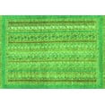 thumbnail image 1 of Ahgly Company Indoor Rectangle Oriental Green Modern Area Rugs, 2' x 5', 1 of 4