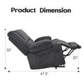 thumbnail image 6 of MAYEERTY Grey Power Lift Recliner Chair with Massage, Heat, USB Ports, and Cup Holders for Senior Comfort, 6 of 6