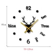 thumbnail image 2 of 3D DIY Reloj de pared Superficie del espejo Sin marco Sin Grande Creativo, 2 of 9
