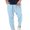 Sky Blue, variant on Mens Pants Casual Elastic High Waisted Rolled Leg Summer Fitting Pants Pull on Trousers with Pockets,XL,Sky Blue