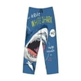 thumbnail image 4 of Junzan Men'S Pajama Pants Great White Shark Sleepwear Pants Pj Bottoms Drawstring And Pockets, 4 of 9