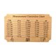 thumbnail image 1 of Tabla de conversión de cocina Medición de ingredientes para hornear, tazas, cucharaditas, accesorio de cocina, tabla para hornear para dormitorio, Grano de madera L, 1 of 9