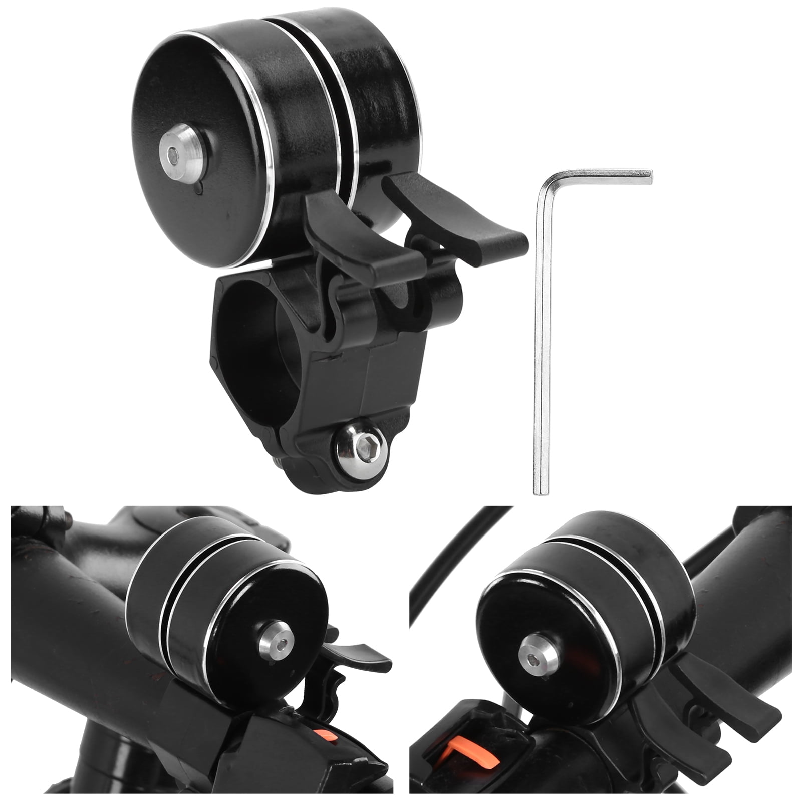 With Double Click Bicycle Bell Bike Bell Clear Cycling Accessories Bicycle Parts For Bicycle Bike Black Silver Walmart