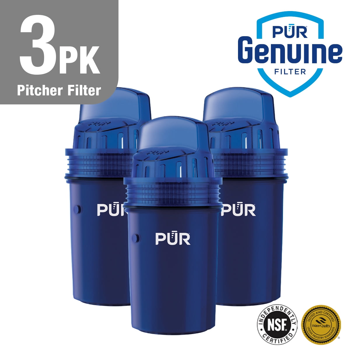 PUR Faster Basic Water Pitcher Replacement Filter, PPF900Z3, 3 Pack