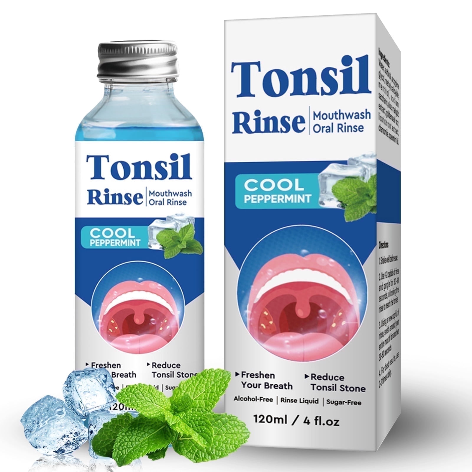 Tonsil Stone Mouthwash, Tonsil Stone Remover, Oral Rinse Liquid, Fight Bad Breath & Relieve Dry Mouth
