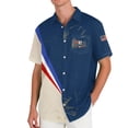 thumbnail image 3 of Youpwaven 250th Anniversary USA Shirt for Men, America 250 Merchandise Patriotic Button Down, 1776-2026 USA Flag Patchwork Casual Short Sleeve Top, 3 of 6