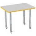 thumbnail image 6 of ECR4Kids 24in x 36in Rectangle Premium Thermo-Fused Adjustable Activity Table Grey/Yellow/Silver - Super Leg, 6 of 8