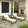 thumbnail image 6 of My Texas House Cambria Steel Outdoor Chaise Lounge, Black, 6 of 12
