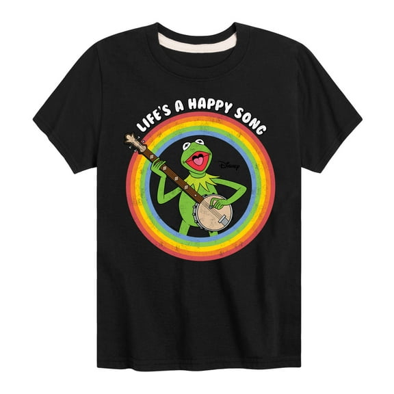 Muppets - Life A Happy Song  - Toddler And Youth Short Sleeve Graphic T-Shirt