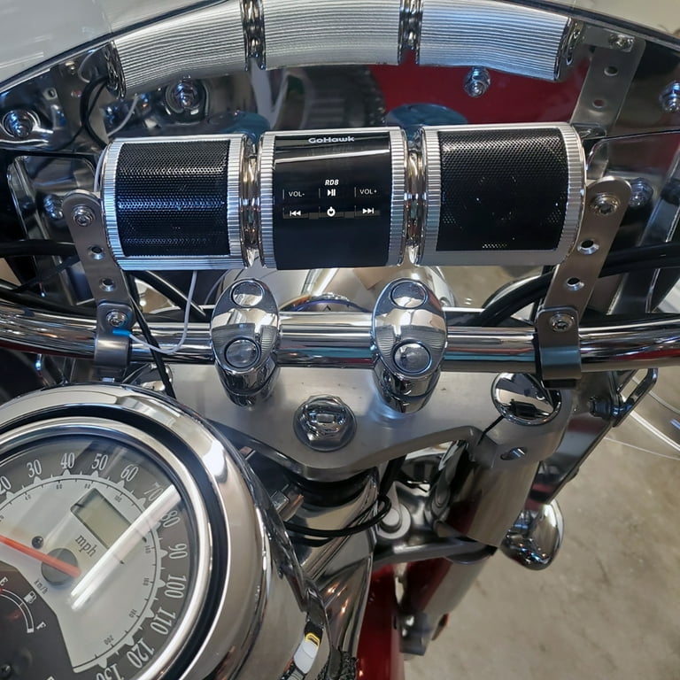 GoHawk RD8 Waterproof Bluetooth Motorcycle Stereo Speakers