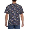 thumbnail image 3 of Bixox Men's Boho Style Sunflowers Design Printed Short Sleeve Skinny Athletic T-Shirt, 3 of 6