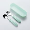 thumbnail image 3 of Homoyoyo 2Sets Kids Fork Set Stainless Steel Spoons and Forks for Toddler 5.50X1.97X1.18in, 3 of 8