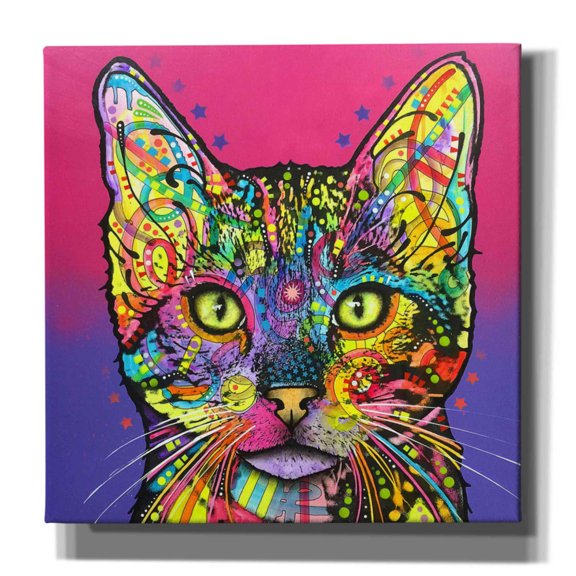 Epic Graffiti 'Shiva' by Dean Russo, Giclee Canvas Wall Art, 37"x37"