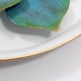 thumbnail image 3 of Succulent Bleu et Vert sur Fond Plat Rond, 3 of 3