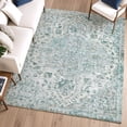 thumbnail image 6 of Addison Rugs Mayfield Premium Machine Washable Traditional Global Teal Rectangle Rug, 10' x 14', 6 of 6