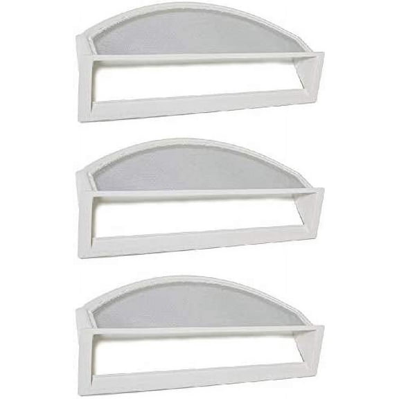 Nispira Lint Trap Screen Filter Replacement Compatible with Dryer GE Parts WE18M28, WE18X25100, WE18M30, WE18M53, PS11767017. Fits DBSR463EG0WW, DBSR463EG1WW, DBSR463EG5WW. 3 Filters
