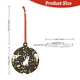 thumbnail image 3 of Zufioo Bones And Leaves Print Large Acrylic Christmas Ornaments, Suitable for Christmas Tree Christmas Holiday Party Pendant Decorations-Round Shape, 3 of 7