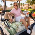 thumbnail image 3 of Golf Cart Seat Covers for 2 Seater,Green Orange Pumpkin Fall Microfiber Cart Seat Towel Blanket,Thanksgiving Leaves Floral Pastoral Absorbent NonSlip Bench Seats Protector for Golf Course 51"x31", 3 of 9