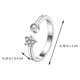 thumbnail image 3 of 1 anillo de moda sencillo con apertura para el dedo, elegante decoración para el dedo de mujer., 3 of 6
