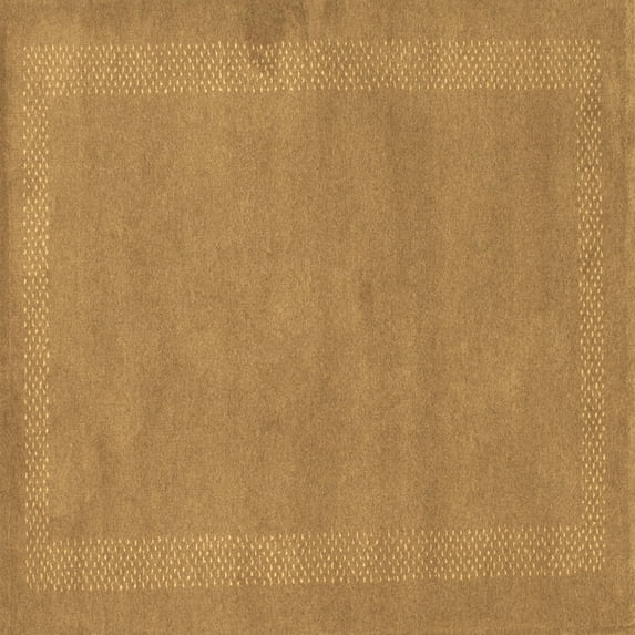 Ahgly Company Indoor Square Abstract Brown Contemporary Area Rugs, 5' Square