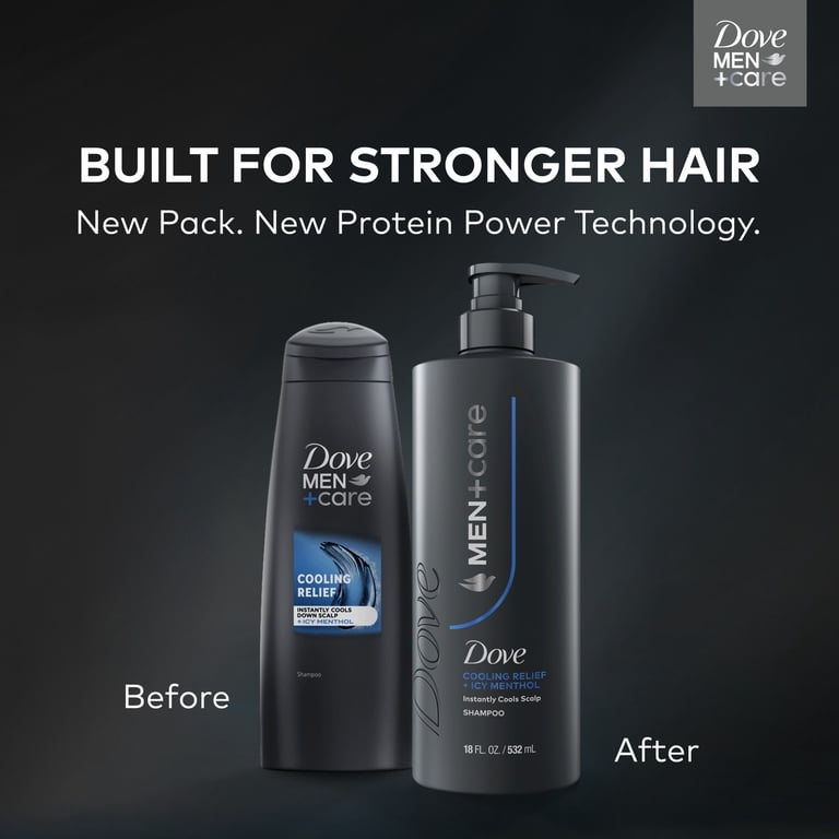 Dove Men+Care Shampoo for Instantly Cools Scalp Cooling Relief