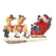 thumbnail image 2 of Decoración navideña Artesanías de resina Decoración de ventanas Dibujos animados Elk Papá Noel Trineo Coche (1 unidad, colores mezclados), 2 of 5